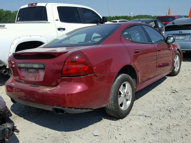 2G2WS522951298323 - 2005 PONTIAC GRAND PRIX BURGUNDY photo 4