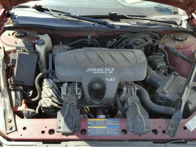 2G2WS522951298323 - 2005 PONTIAC GRAND PRIX BURGUNDY photo 7