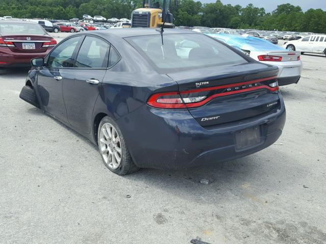 1C3CDFCA6DD711763 - 2013 DODGE DART LIMIT GRAY photo 3