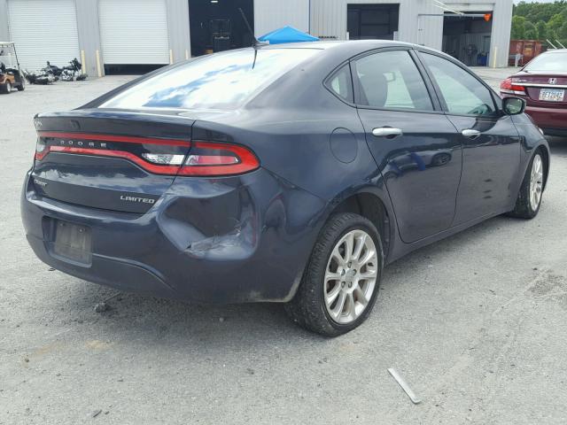 1C3CDFCA6DD711763 - 2013 DODGE DART LIMIT GRAY photo 4