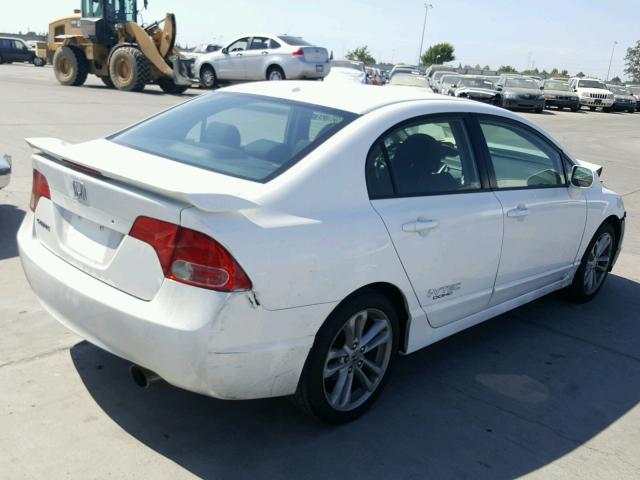 2HGFA55537H709554 - 2007 HONDA CIVIC SI WHITE photo 4