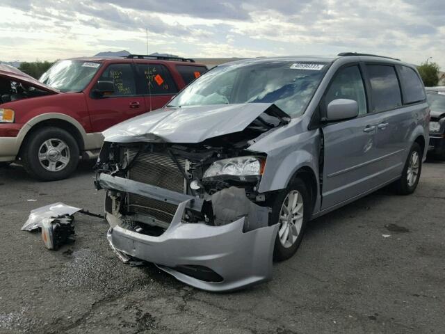 2C4RDGCG4DR739560 - 2013 DODGE GRAND CARA SILVER photo 2