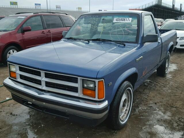 1B7FN14X4JS703017 - 1988 DODGE DAKOTA BLUE photo 2