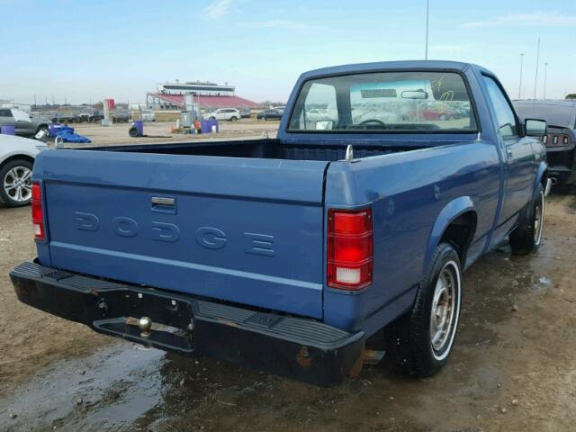 1B7FN14X4JS703017 - 1988 DODGE DAKOTA BLUE photo 4