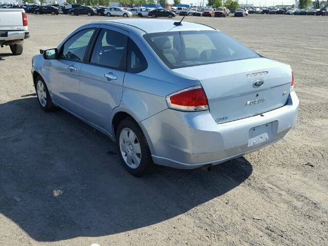 1FAHP35N79W115540 - 2009 FORD FOCUS BLUE photo 3