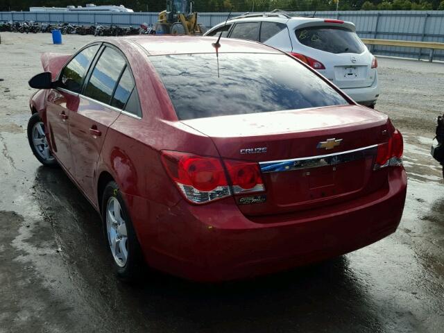 1G1PE5S99B7111710 - 2011 CHEVROLET CRUZE LT RED photo 3