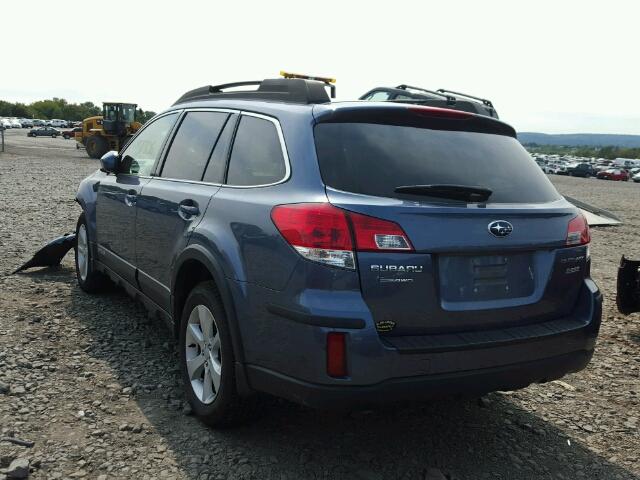 4S4BRBCC1D3255000 - 2013 SUBARU OUTBACK 2. BLUE photo 3