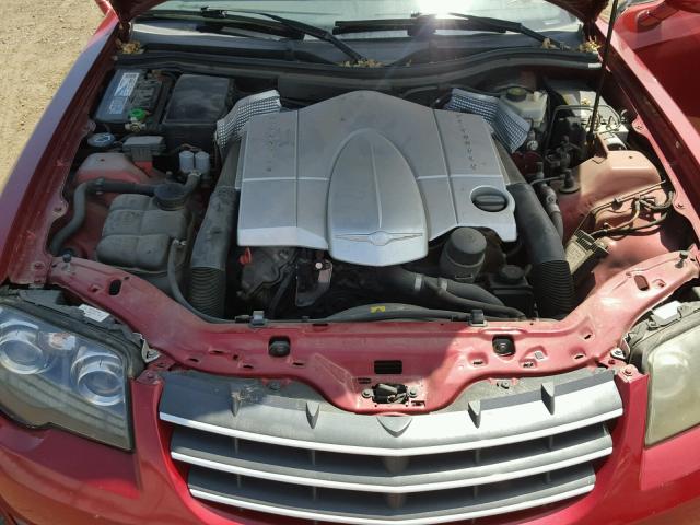 1C3AN69L84X023310 - 2004 CHRYSLER CROSSFIRE RED photo 7