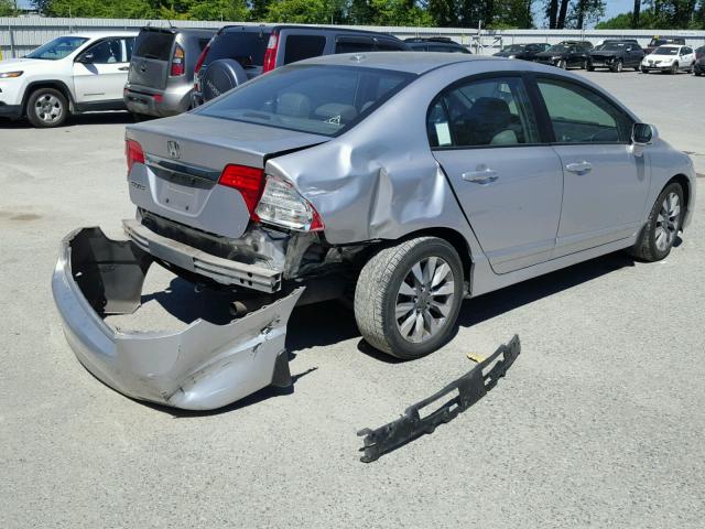19XFA1F99AE020422 - 2010 HONDA CIVIC EXL 银色 照片 4