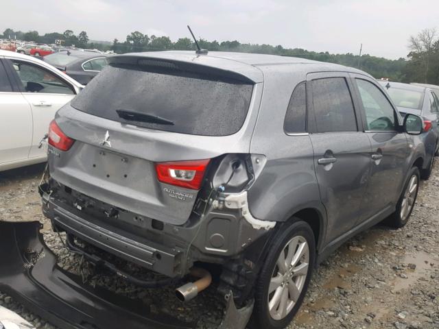 4A4AP4AU3DE023699 - 2013 MITSUBISHI OUTLANDER GRAY photo 4