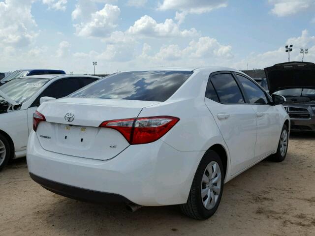 5YFBURHE6GP568576 - 2016 TOYOTA COROLLA L WHITE photo 4