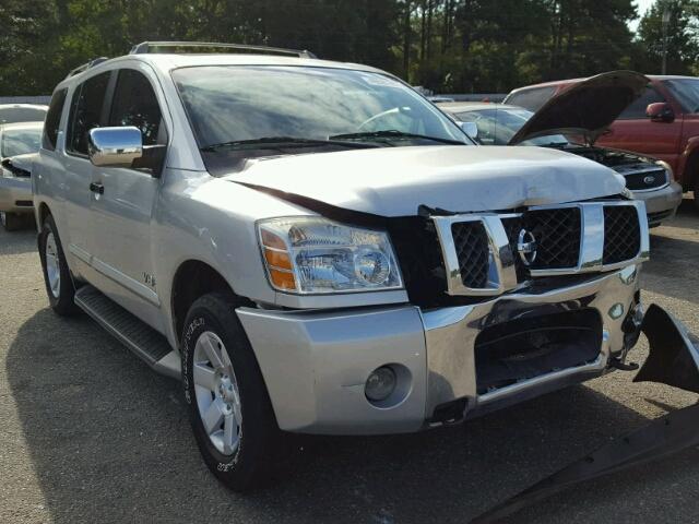 5N1AA08B65N725955 - 2005 NISSAN ARMADA SE SILVER photo 1