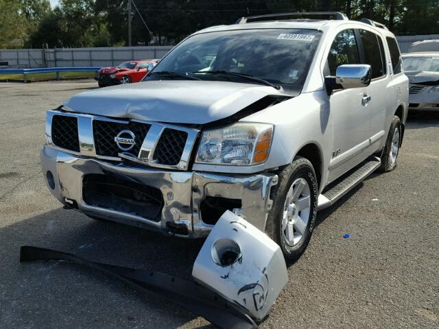 5N1AA08B65N725955 - 2005 NISSAN ARMADA SE SILVER photo 2