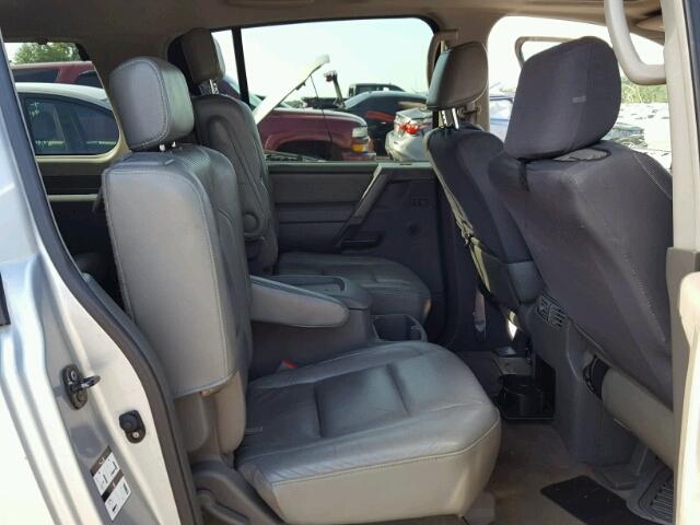 5N1AA08B65N725955 - 2005 NISSAN ARMADA SE SILVER photo 6