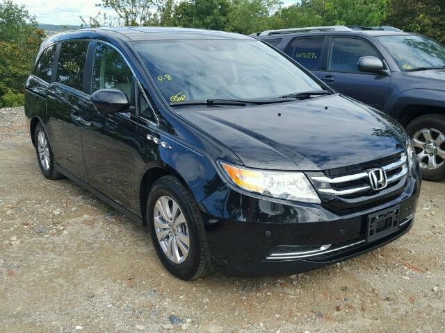 5FNRL5H64EB036917 - 2014 HONDA ODYSSEY EX BLACK photo 1