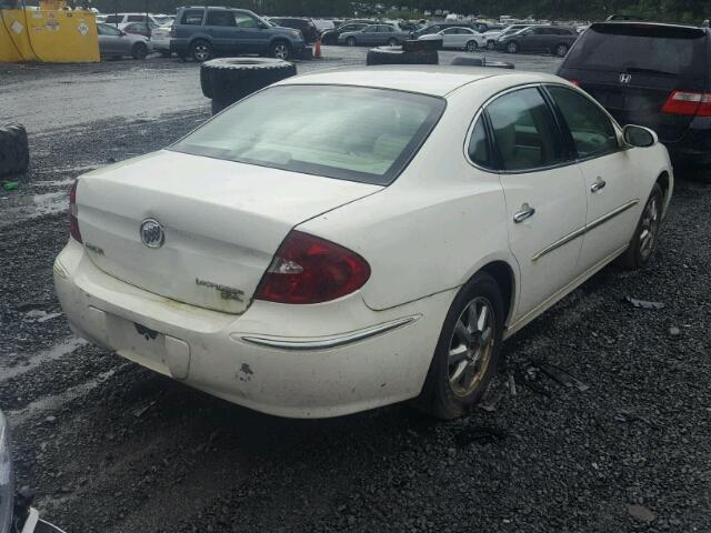 2G4WD532351233354 - 2005 BUICK LACROSSE C WHITE photo 4