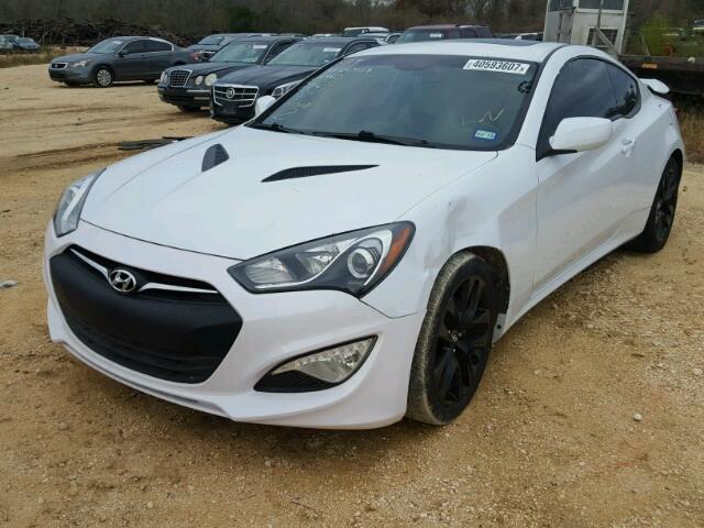 KMHHT6KD5EU120806 - 2014 HYUNDAI GENESIS CO WHITE photo 2