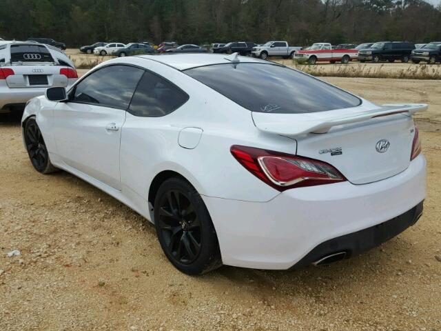 KMHHT6KD5EU120806 - 2014 HYUNDAI GENESIS CO WHITE photo 3