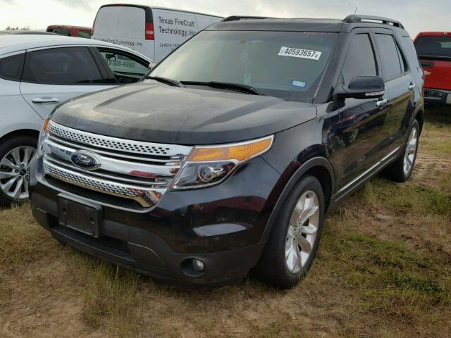 1FM5K7D87EGA88743 - 2014 FORD EXPLORER BLACK photo 2