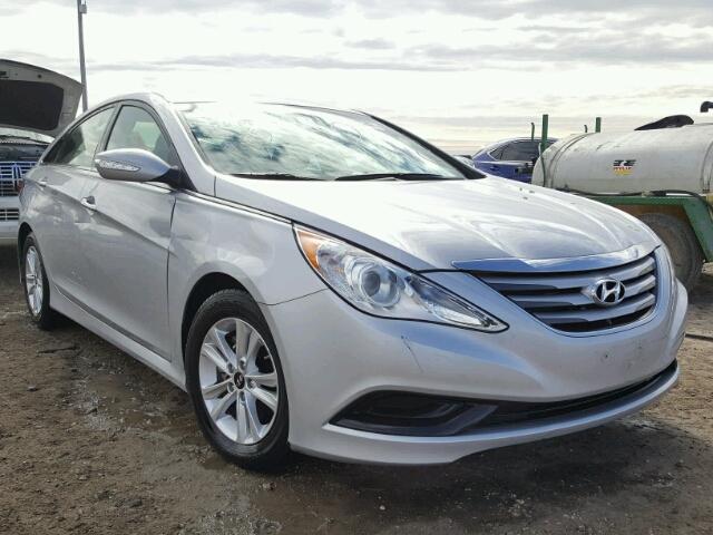 5NPEB4AC3EH844849 - 2014 HYUNDAI SONATA GLS SILVER photo 1