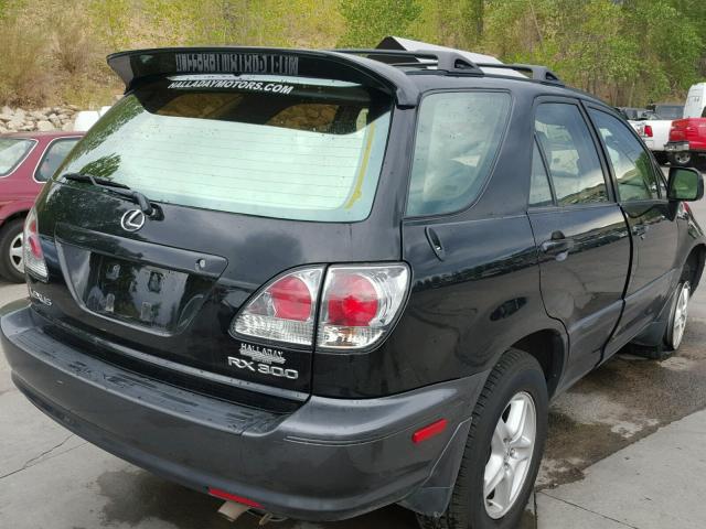 JTJHF10U010192013 - 2001 LEXUS RX 300 BLACK photo 4