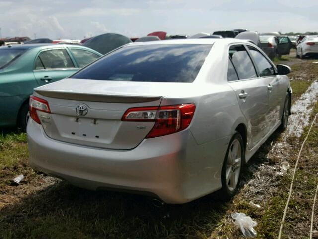 4T1BF1FK4DU231435 - 2013 TOYOTA CAMRY SILVER photo 4