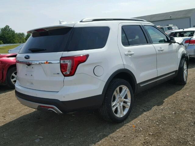 1FM5K8D88GGB50711 - 2016 FORD EXPLORER X WHITE photo 4