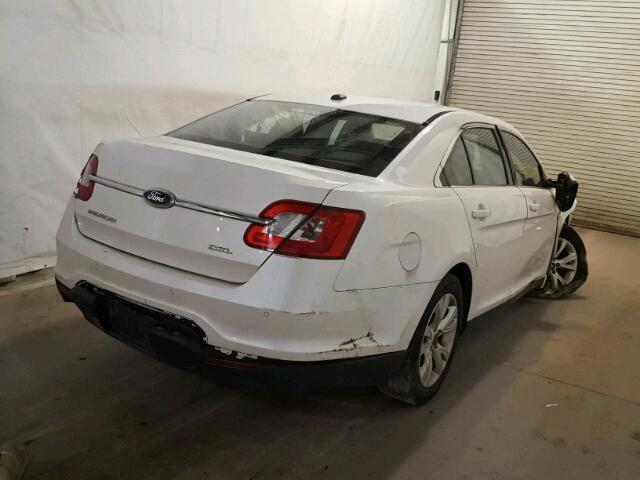 1FAHP2EW0CG122673 - 2012 FORD TAURUS SEL WHITE photo 4