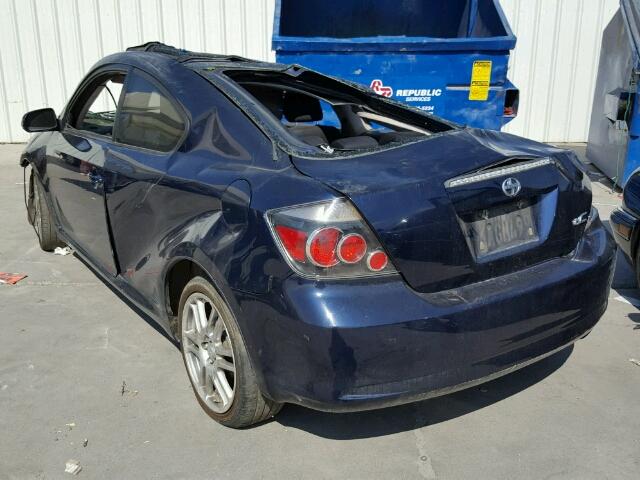 JTKDE167380243206 - 2008 TOYOTA SCION TC BLUE photo 3