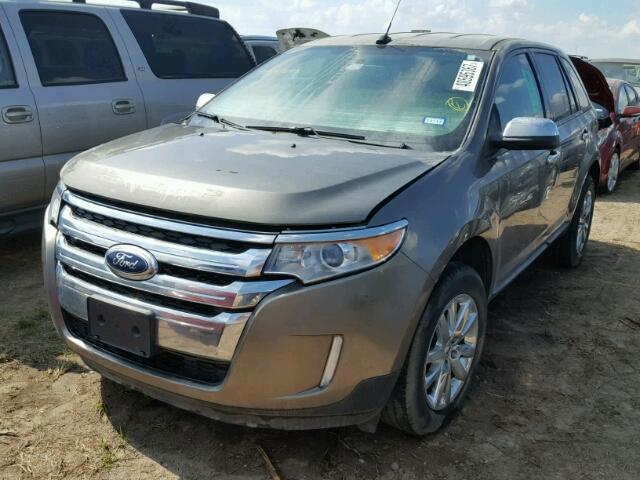 2FMDK3JC7DBB64478 - 2013 FORD EDGE SEL GRAY photo 2