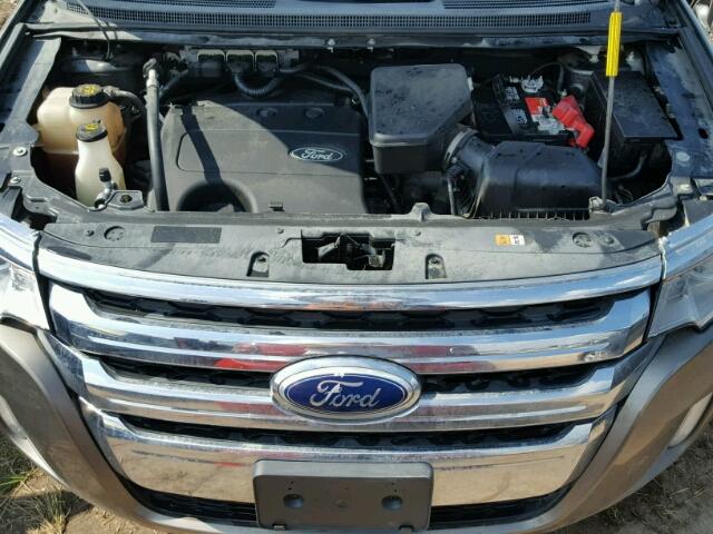 2FMDK3JC7DBB64478 - 2013 FORD EDGE SEL GRAY photo 7