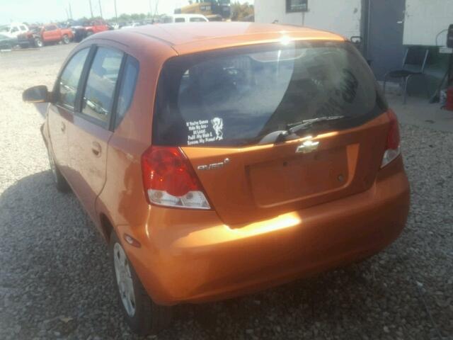 KL1TD66618B061025 - 2008 CHEVROLET AVEO BASE Қызғылт сары фото 3
