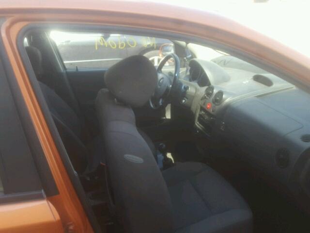 KL1TD66618B061025 - 2008 CHEVROLET AVEO BASE Қызғылт сары фото 5