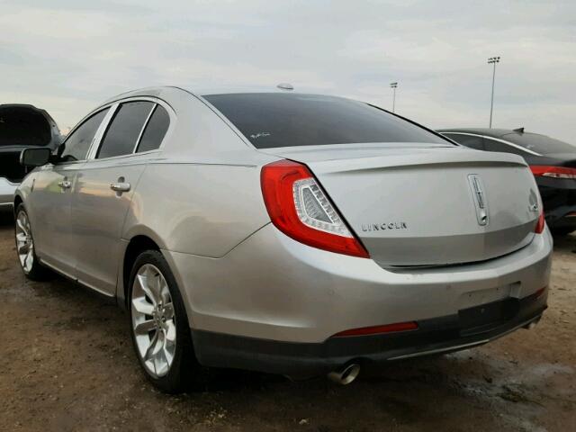 1LNHL9DK1DG605194 - 2013 LINCOLN MKS GRAY photo 3