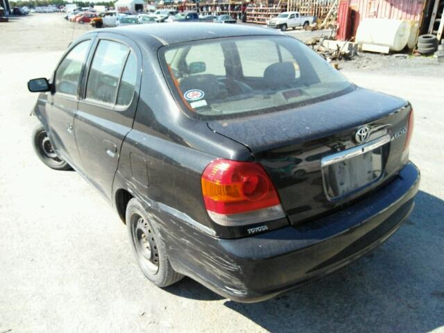 JTDBT123750346759 - 2005 TOYOTA ECHO BLACK photo 3