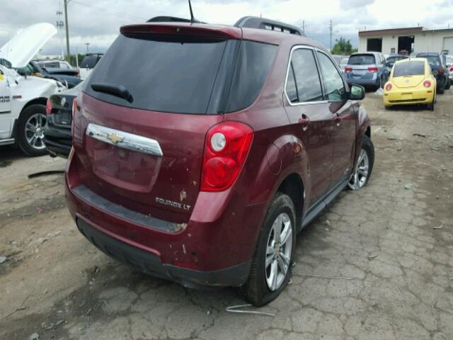 2CNALDEW0A6202759 - 2010 CHEVROLET EQUINOX RED photo 4