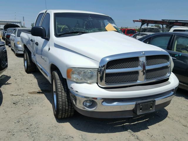 1D7HA18Z02S724664 - 2002 DODGE RAM 1500 WHITE photo 1