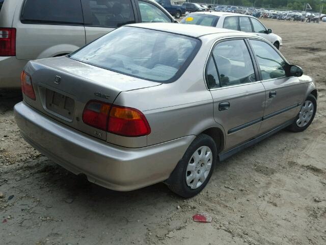 1HGEJ6679YL010306 - 2000 HONDA CIVIC LX GOLD photo 4