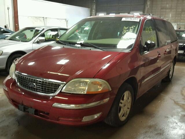 2FMZA524X3BB05256 - 2003 FORD WINDSTAR S MAROON photo 2