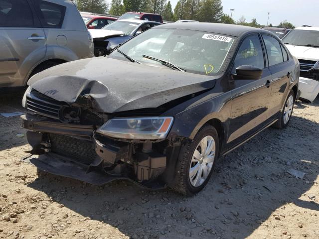 3VW2K7AJ4CM327101 - 2012 VOLKSWAGEN JETTA BASE Սև լուսանկար 2