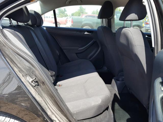 3VW2K7AJ4CM327101 - 2012 VOLKSWAGEN JETTA BASE Սև լուսանկար 6