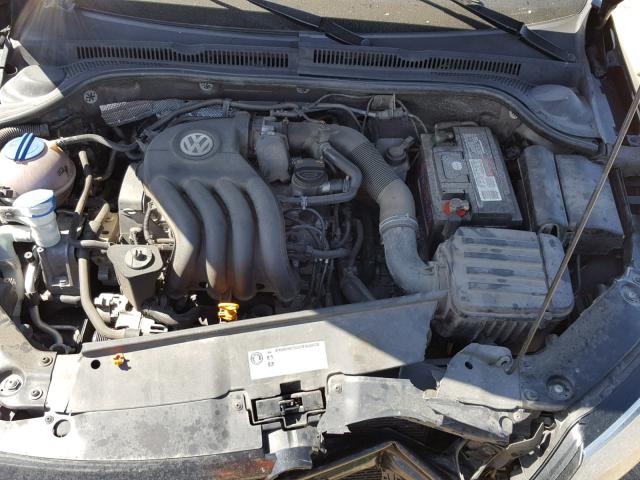 3VW2K7AJ4CM327101 - 2012 VOLKSWAGEN JETTA BASE Սև լուսանկար 7