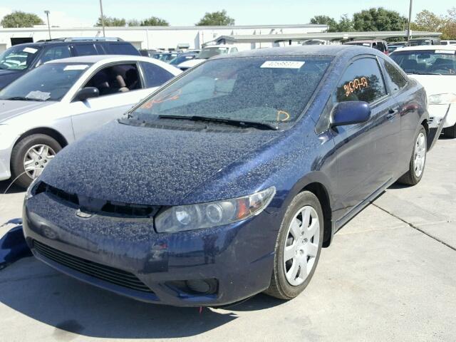 2HGFG11627H568532 - 2007 HONDA CIVIC LX BLUE photo 2