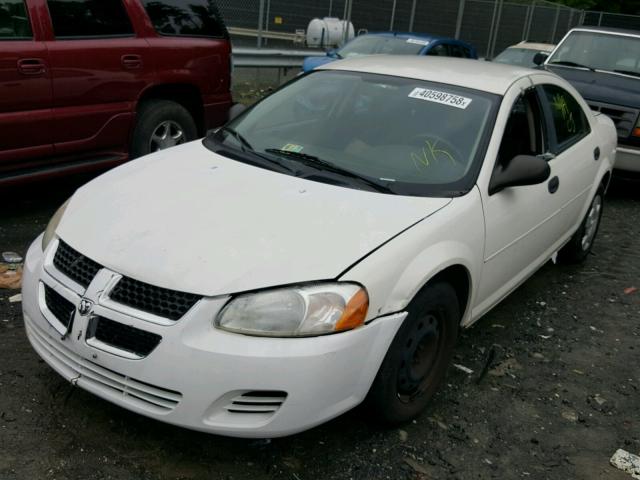 1B3EL36R04N251275 - 2004 DODGE STRATUS SE WHITE photo 2