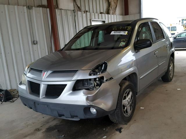 3G7DB03E84S536758 - 2004 PONTIAC AZTEK GRAY photo 2