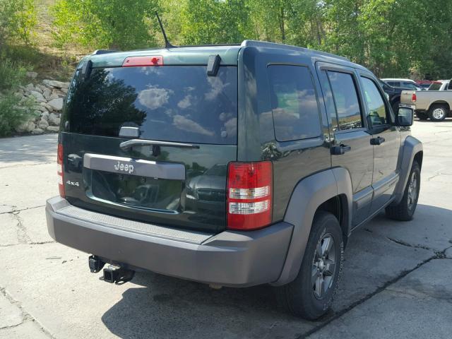 1J4PN3GK7BW591480 - 2011 JEEP LIBERTY RE GREEN photo 4