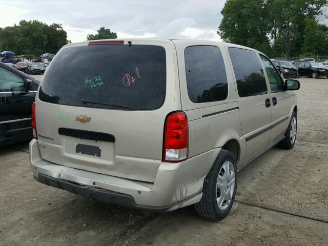 1GNDV23W97D193466 - 2007 CHEVROLET UPLANDER L 棕色 照片 4