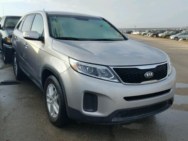 5XYKT3A6XEG453306 - 2014 KIA SORENTO GRAY photo 1