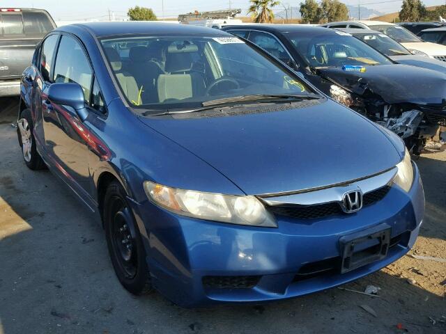 2HGFA1F51BH515833 - 2011 HONDA CIVIC LX BLUE photo 1