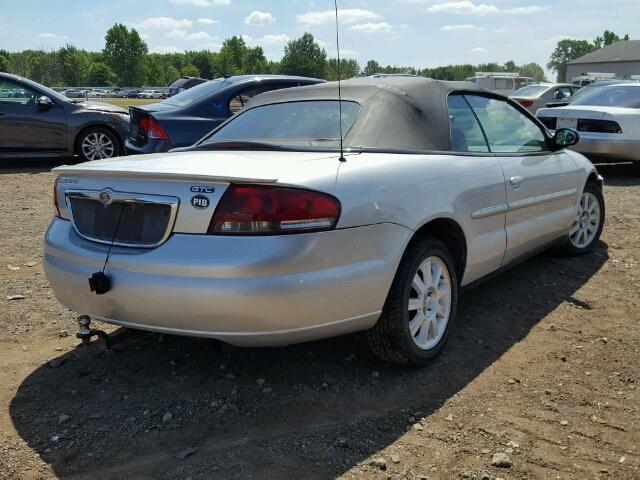 1C3EL75R25N641985 - 2005 CHRYSLER SEBRING GT SILVER photo 4